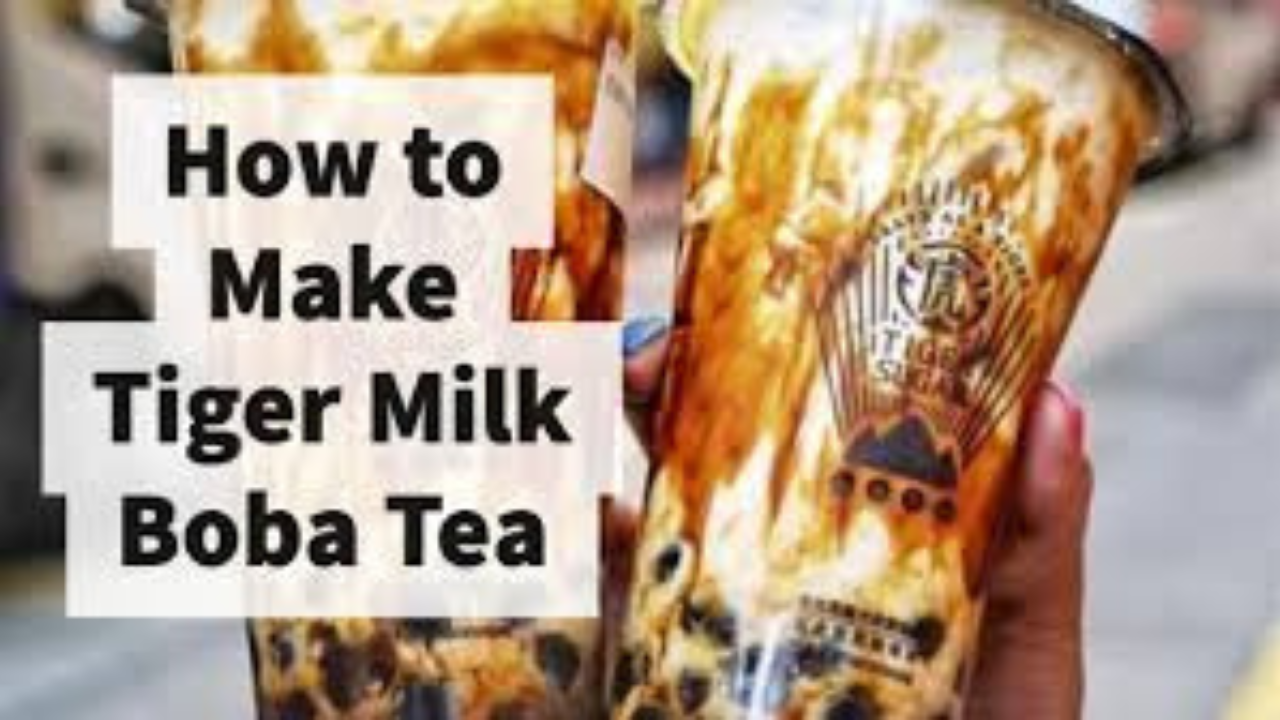 Tiger Milk Bubble Tea How To Make Tiger Milk Bubble Tea