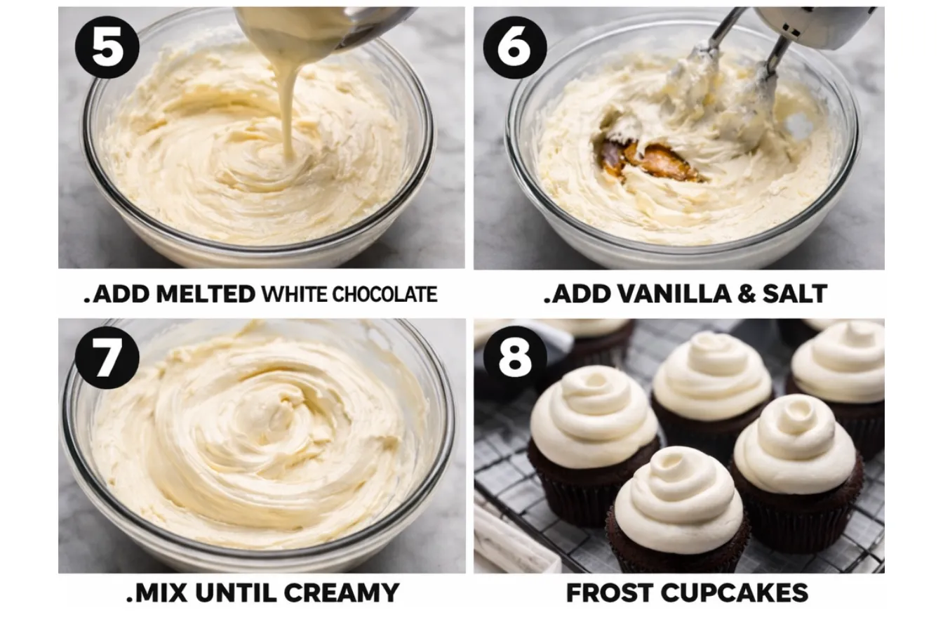 white chocolate cream White Chocolate Cream Cheese Frosting