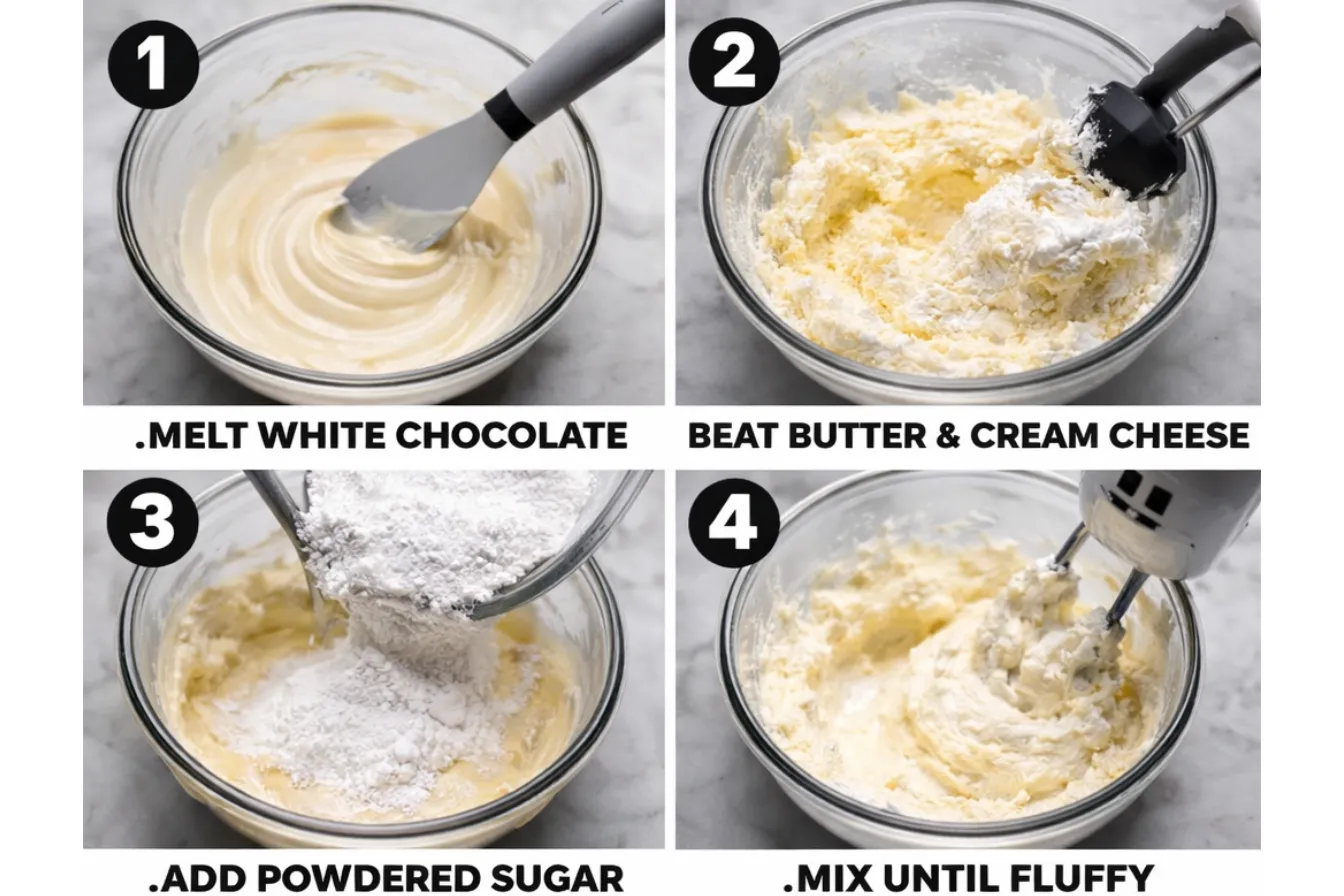 white chocolate cream Tips for Perfect White Chocolate Cream Cheese Frosting