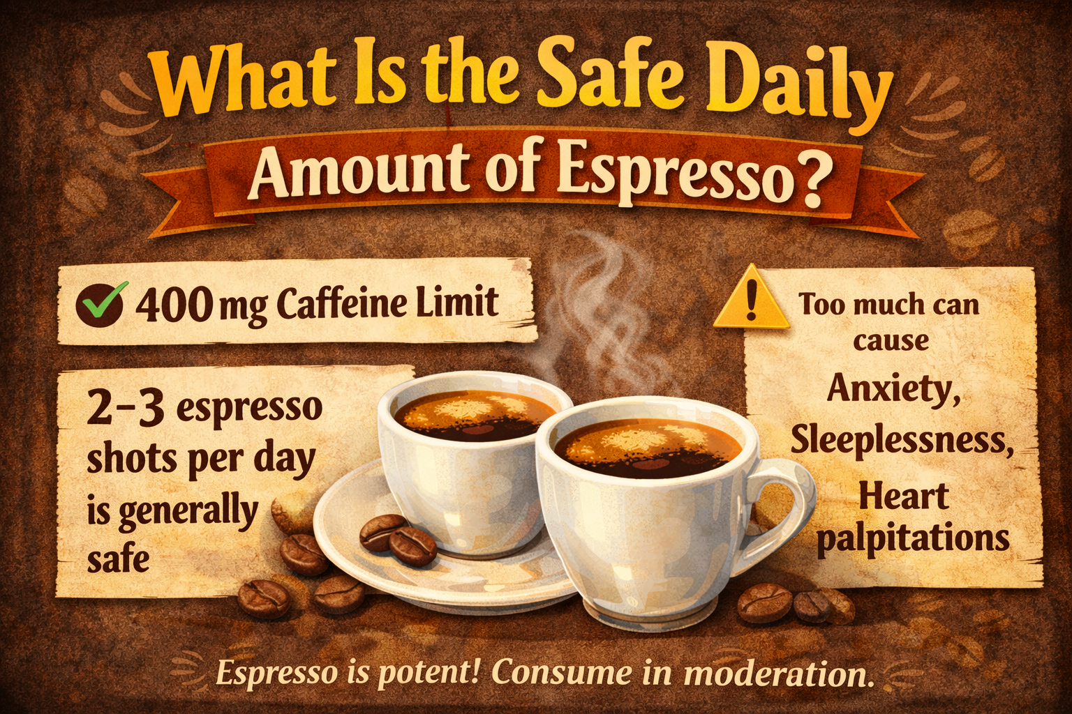What Is the Safe Daily Amount of Espresso?