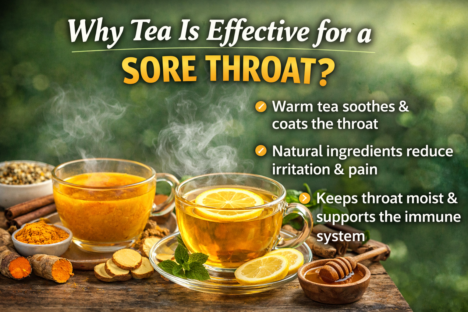 Why Tea Is Effective for a Sore Throat