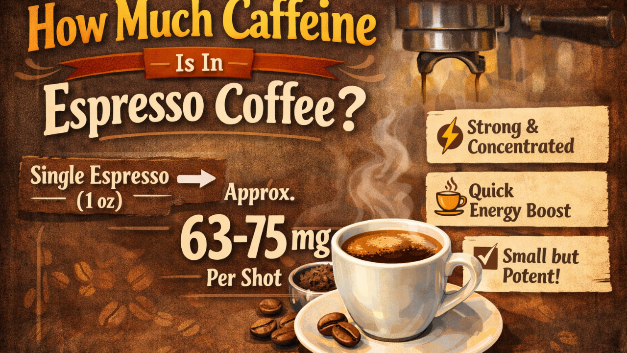 How Much Caffeine Is In Espresso Coffee?