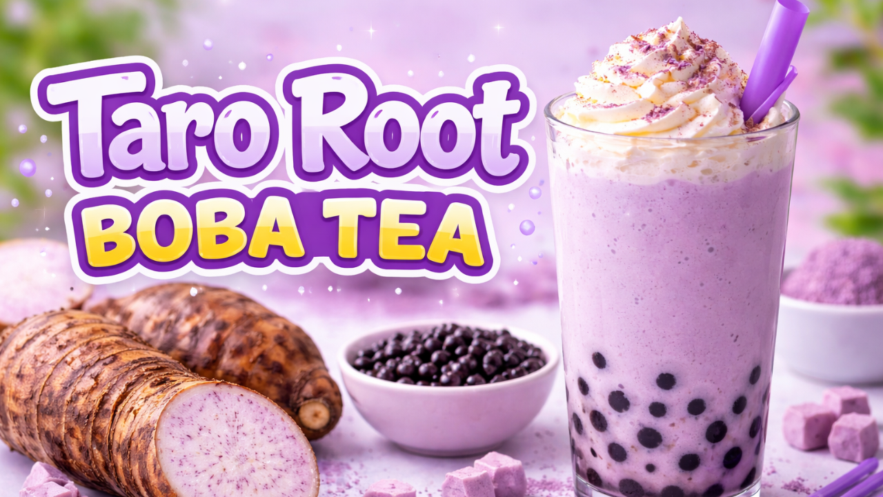 Taro Root Boba Tea