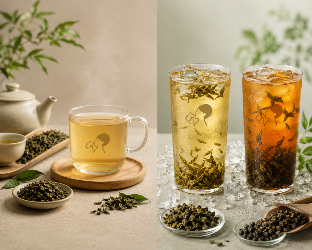 Here are the Hot vs Iced Leaf Tea Options