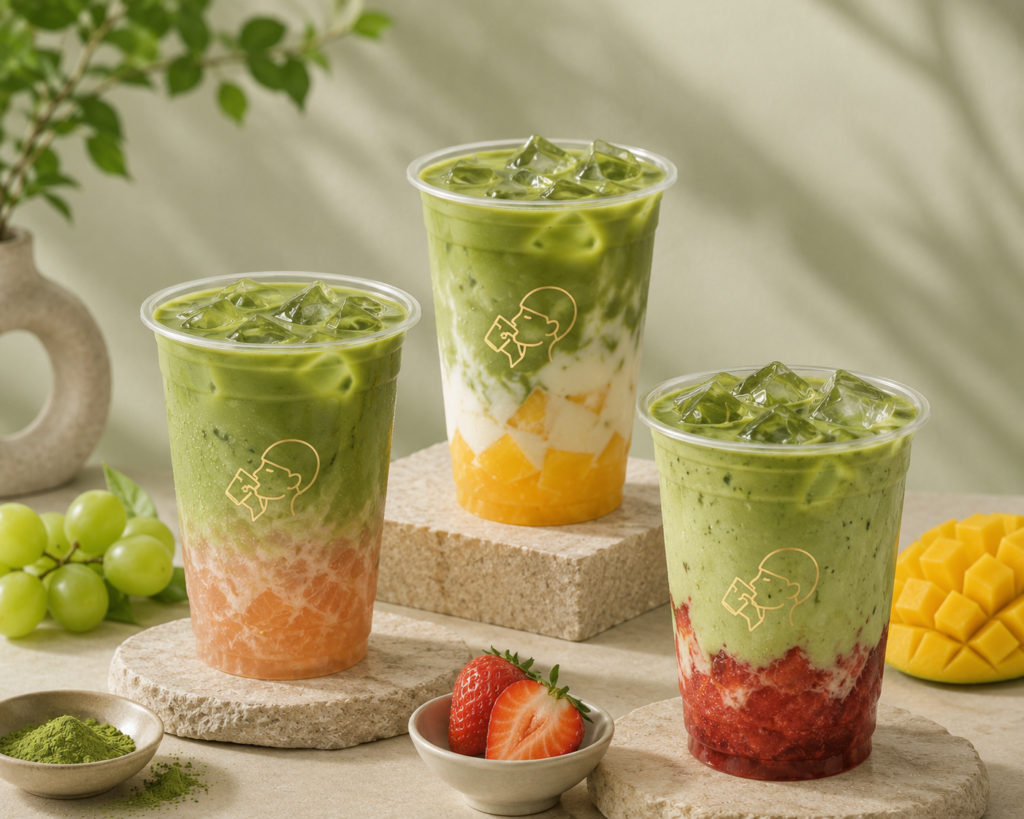 heytea Matcha with Fruit Infusions