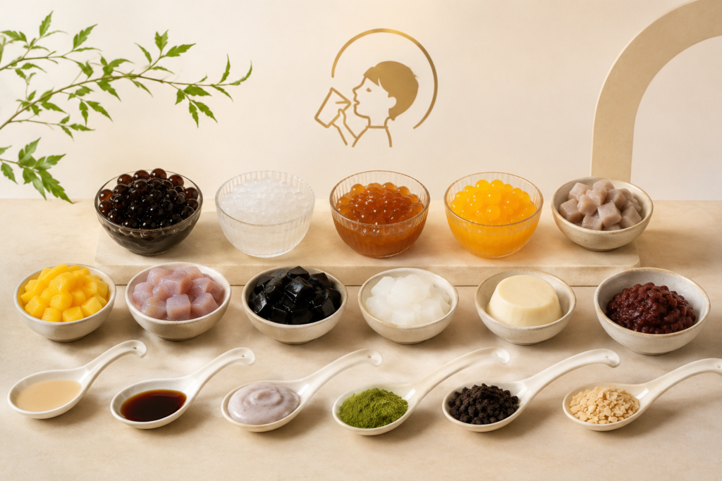 heytea Special add-on toppings and options