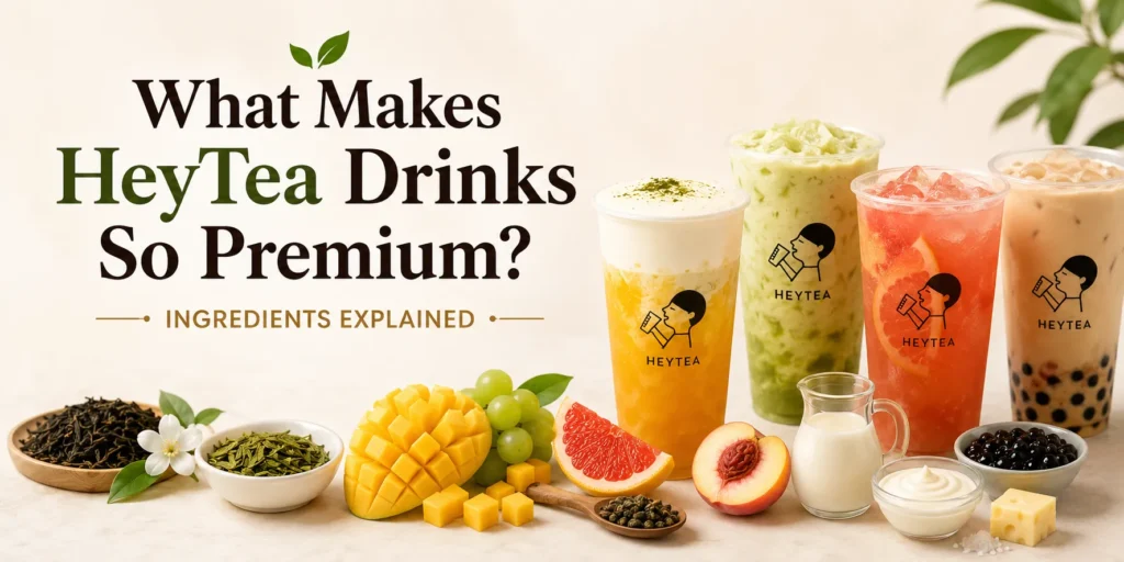 What Makes HeyTea Drinks So Premium? Ingredients Explained