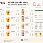 coffee HEYTEA Drinks Menu with Calories and Nutrition Guide (2026)